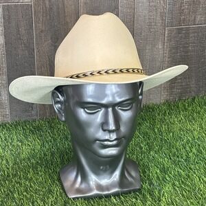 Sunlit Klaz Co. Straw Cowboy Hat Made in Mexico Western Style
